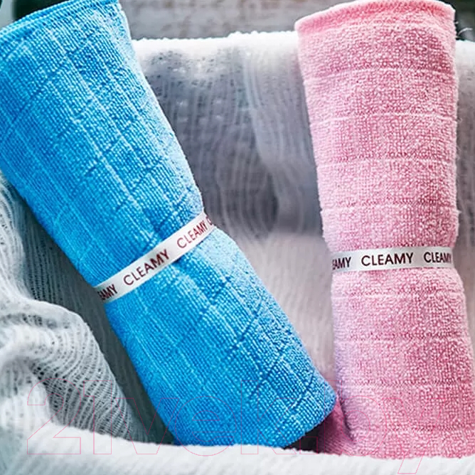 Салфетка хозяйственная Sungbo Cleamy Microfiber Magic Dishcloth 60x40см — фото 3