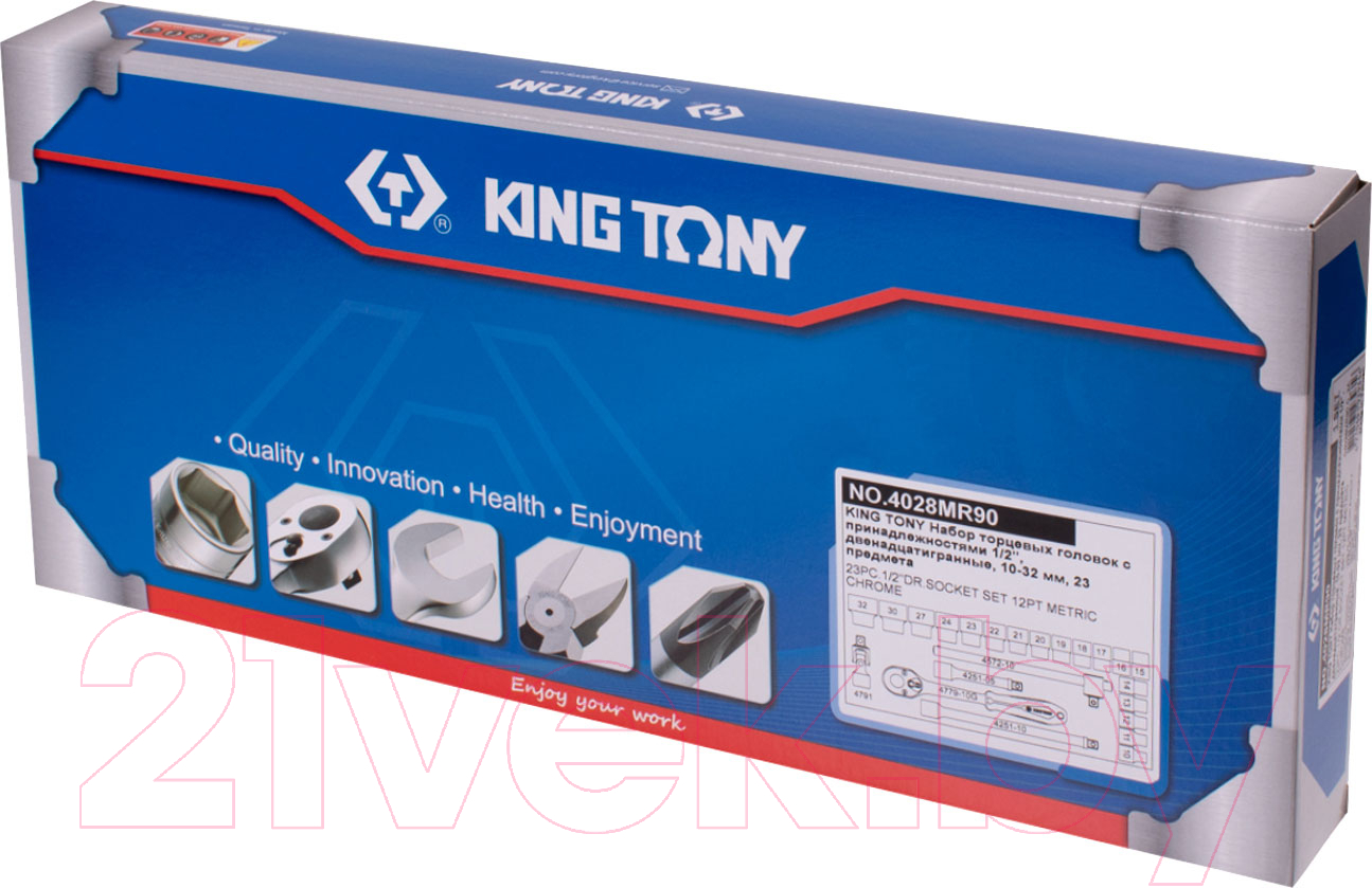 Набор головок слесарных King TONY 4028MR90