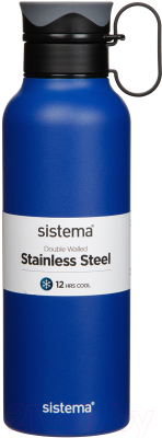 Термос для напитков Sistema 565 (600мл, синий)