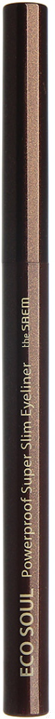 Подводка-фломастер для глаз The Saem Eco Soul Powerproof Super Slim Eyeliner BR05-C (0.1г) — фото 3