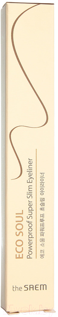 Подводка-фломастер для глаз The Saem Eco Soul Powerproof Super Slim Eyeliner BR05-C (0.1г) — фото 4