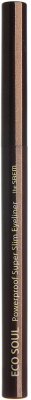 Подводка-фломастер для глаз The Saem Eco Soul Powerproof Super Slim Eyeliner BR05-C (0.1г)