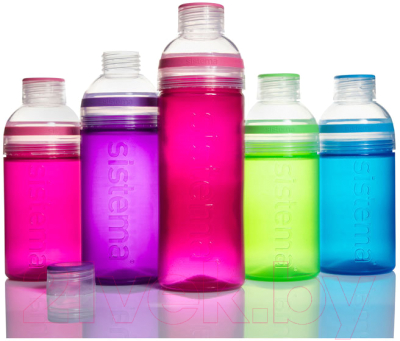 Бутылка для воды Sistema Трио / 820 (480мл, фиолетовый)