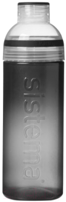 Бутылка для воды Sistema Трио / 840 (700мл, черный)
