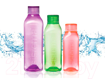 Бутылка для воды Sistema 870 (475мл, фиолетовый)