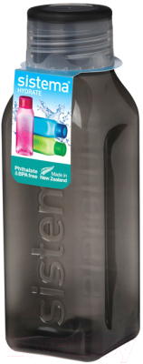 Бутылка для воды Sistema 870 (475мл, черный)