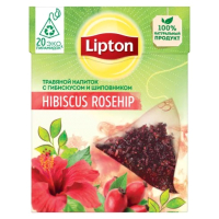 

Чай пакетированный Lipton, Hibiscus Rosehip с гибискусом и шиповником