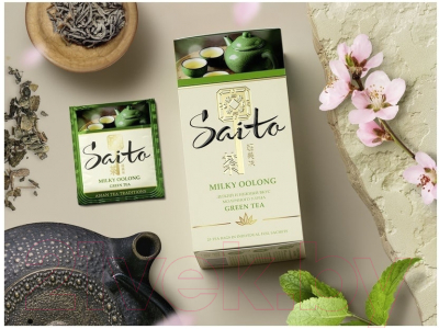 Чай пакетированный Saito Milky Oolong зеленый (25пак)