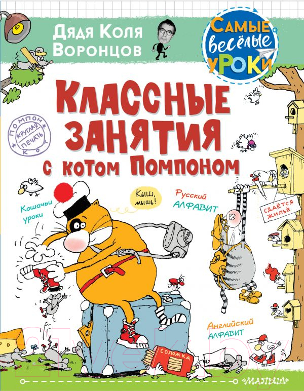Развивающая книга АСТ Классные занятия с котом Помпоном (Воронцов Н.)