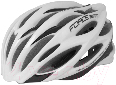 Защитный шлем FORCE Bat / 902957-F (L/XL, белый/черный)