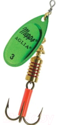 

Блесна Mepps, Aglia Platium Or/Vert №4 / CPMV10444