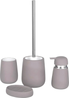 Набор аксессуаров для ванной и туалета АкваЛиния Soft B4333A/1 (серый) - 