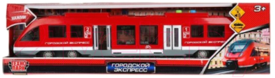 Поезд игрушечный Технопарк Городской экспресс / 8033-1R