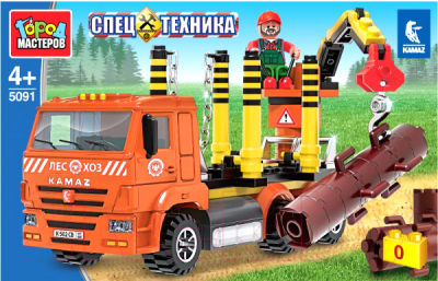 

Конструктор Город мастеров, Камаз: Лесовоз / 5091-KK