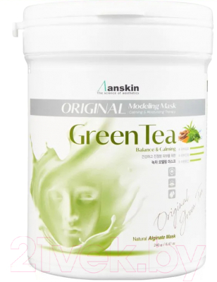 Маска для лица альгинатная Anskin Original Green Tea Modeling Mask (700мл)