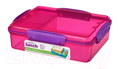 Ланч-бокс Sistema Lunch 41482  (розовый)