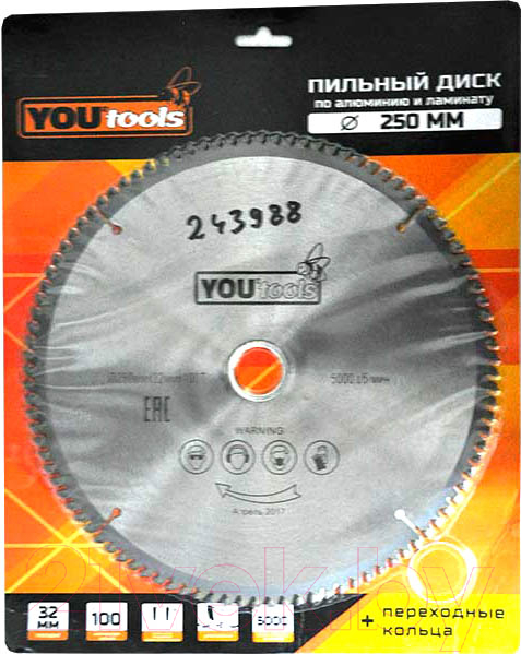 Пильный диск Yourtools Z100 250/32мм