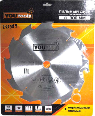 Пильный диск Yourtools Z12 300/32мм