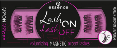 Накладные ресницы магнитные Essence Lash On Lash Off Volumizing Magnetic Accent Lashes тон 01 (4шт)