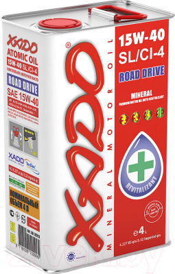 Моторное масло Xado Atomic Oil 15W40 SL/CI-4 / XA 20213 (4л)