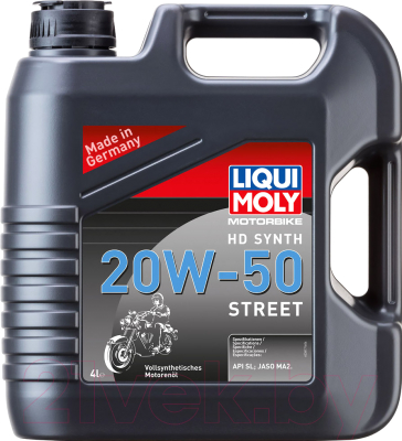 Моторное масло Liqui Moly Motorbike HD Synth Street 20W50 / 3817 (4л)