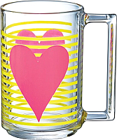 

Кружка Luminarc, Mon coeur rose-noir N5029