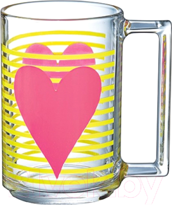 

Кружка Luminarc, Mon coeur rose-noir N5029