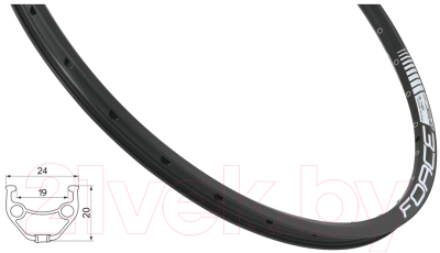 Обод для велосипеда FORCE Basic Disc / 70236-F (черный)