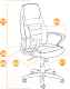 Миниатюра изображения товара Кресло офисное Tetchair Inter (кожзам/флок/ткань серый)
