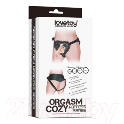 Крепление для страпона LoveToy Orgasm Cozy Harness Series / LV1045 (черный)