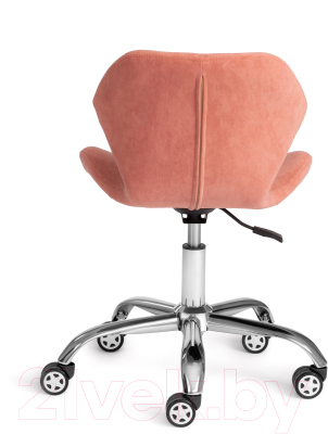 Кресло офисное Tetchair Selfi флок (розовый)