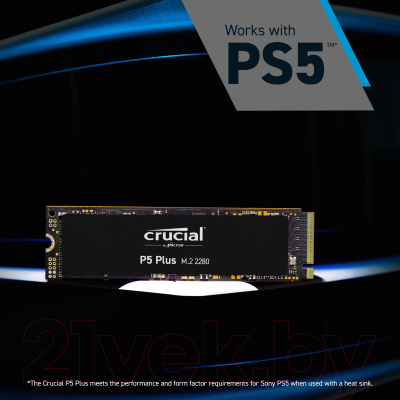 SSD диск Crucial P5 Plus 500GB (CT500P5PSSD8)