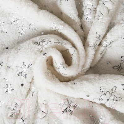 Плед Этель Серебряные снежинки / 7155690 (180x200)