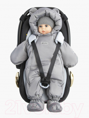 Комбинезон-трансформер детский Amarobaby Snowy Travel / AB-OD21-6105-SO-80 (серый, р. 80)