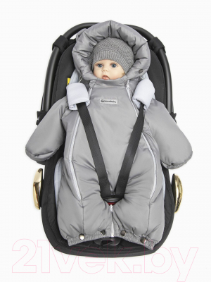 Комбинезон-трансформер детский Amarobaby Snowy Travel / AB-OD21-6105-SO-80 (серый, р. 80)