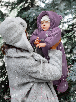 Комбинезон-трансформер детский Amarobaby Snowy Travel / AB-OD21-6105-FO-80 (фиолетовый, р. 80)