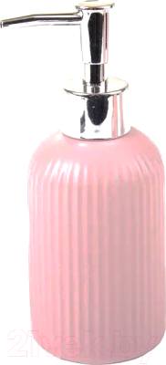 Набор аксессуаров для ванной и туалета АкваЛиния Плиссе CE1610TA/2 (розовый матовый)