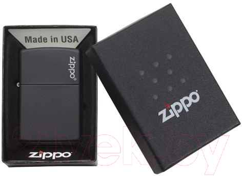 Зажигалка Zippo Classic Black Matte / 218ZL (матовый черный) — фото 4