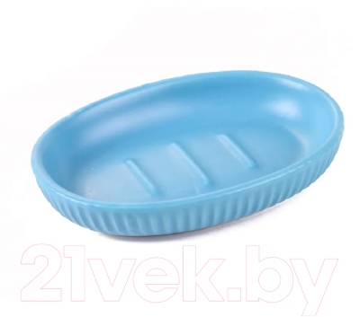 Набор аксессуаров для ванной и туалета АкваЛиния Плиссе CE1610LA/1 (синий матовый)