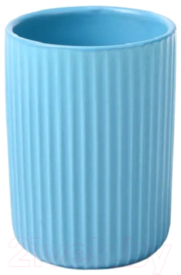 Набор аксессуаров для ванной и туалета АкваЛиния Плиссе CE1610LA/2 (синий матовый)