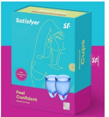 Набор менструальных чаш Satisfyer Feel Confident / J1762-6 (синий)