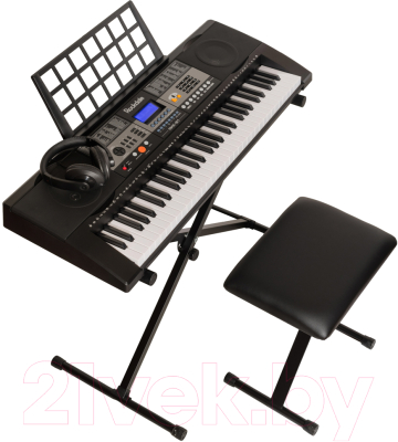 Синтезатор Rockdale RKK-61 (наушники, банкетка и стойка)