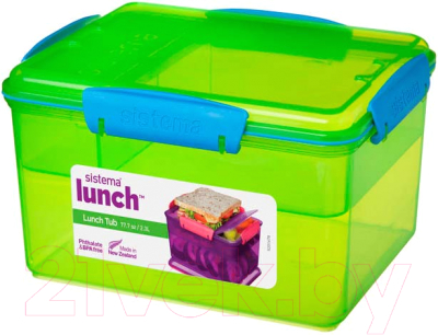 Ланч-бокс Sistema Lunch 41665 (зеленый)