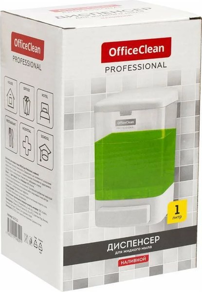 Дозатор OfficeClean Professional наливной (1л, белый)