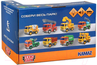 Мусоровоз игрушечный Технопарк Камаз / KAM-17PL-GAR
