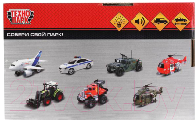 Изображение товара Автомобиль игрушечный Технопарк Ford Transit Полиция / TRANSITVAN-16PLPOL-WH