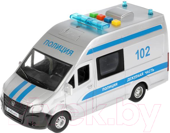 Автомобиль игрушечный Технопарк Ford Transit Полиция / TRANSITVAN-22PLPOL-SR