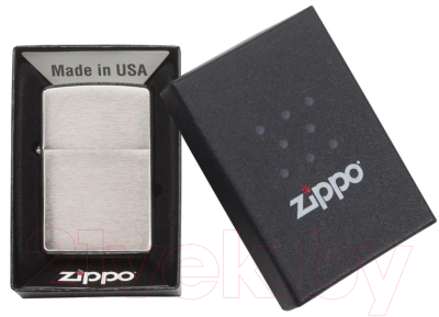 Зажигалка Zippo Classic Brushed Chrome / 200 (cеребристый)