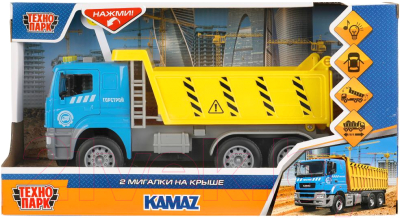 Самосвал игрушечный Технопарк Камаз  / KAMDUMP-25PL-BUYE