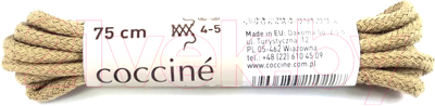 Изображение товара Шнурки для обуви Coccine Band / SZNN/075/BEZ/2B (75см, 2В хлопок бежевый)